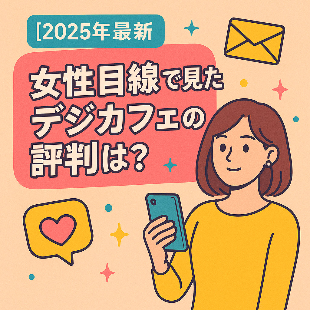 【2025年最新】女性目線でのデジカフェの評判は？口コミ・料金・使い方を徹底解説！